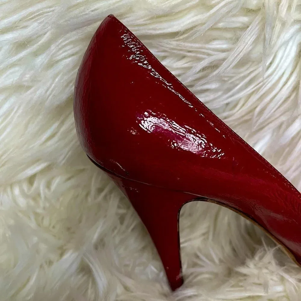 Sigerson Morrison Red Leather Heels​​​ - Picture 13 of 14